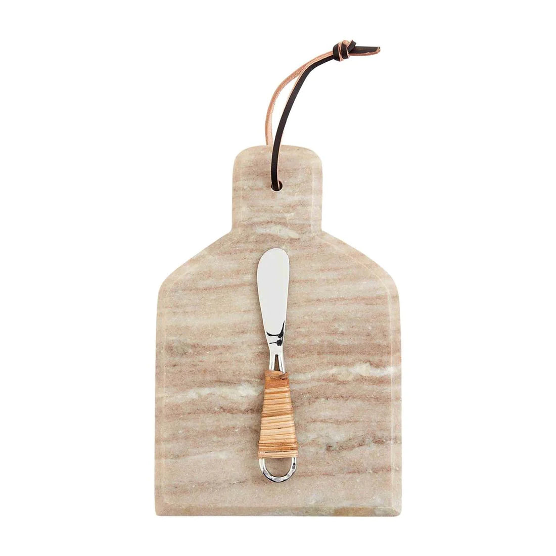 Mud Pie Square Beige Marble Board