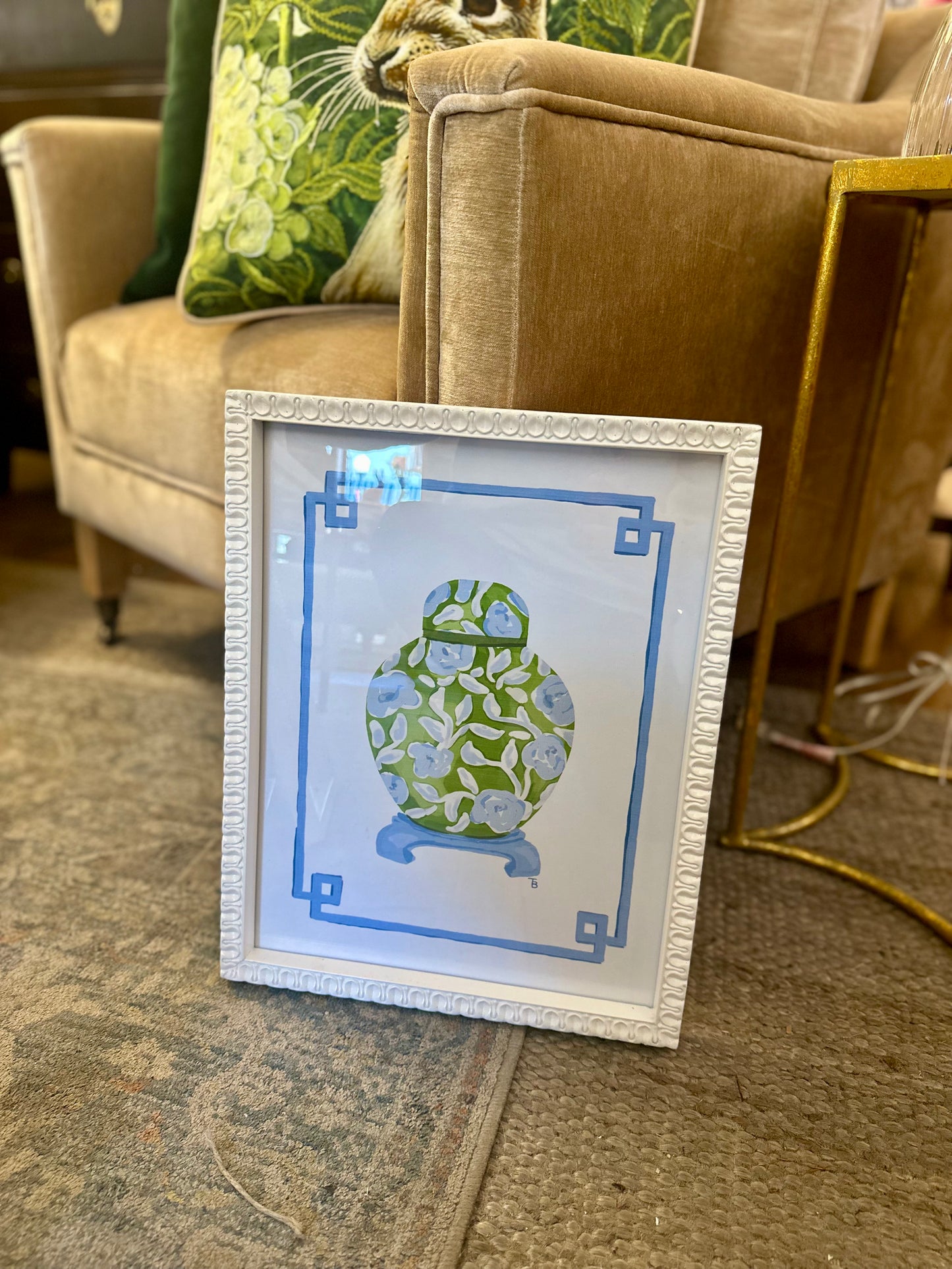 Blue/Green Ginger Jar Print