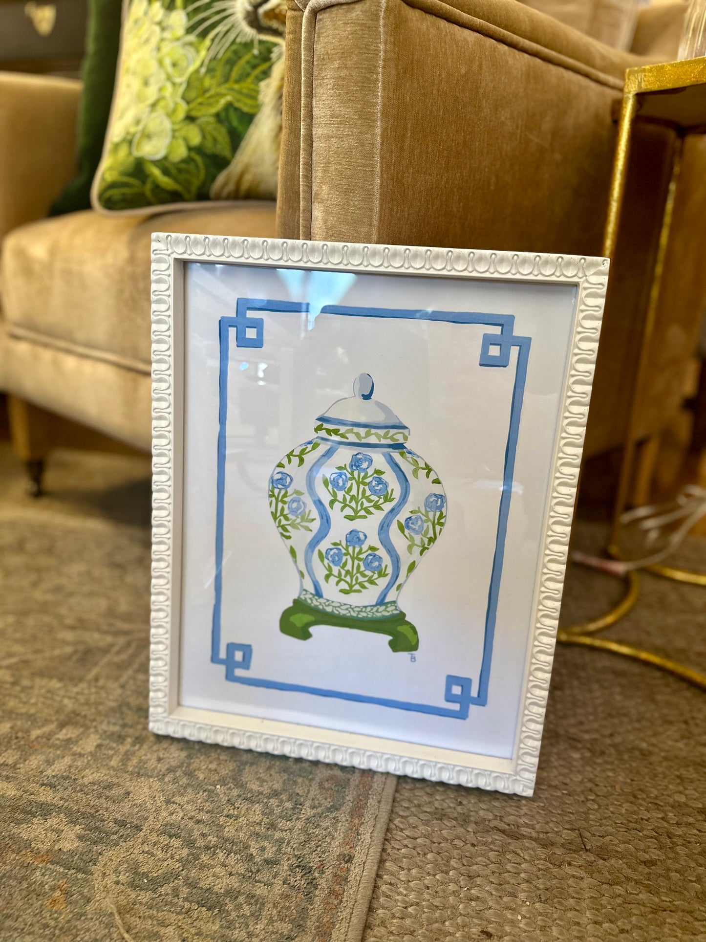 Blue/Green Ginger Jar Print