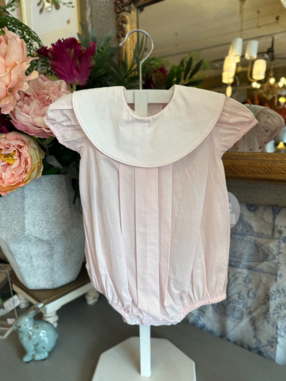 Blush Bubble with White Collar