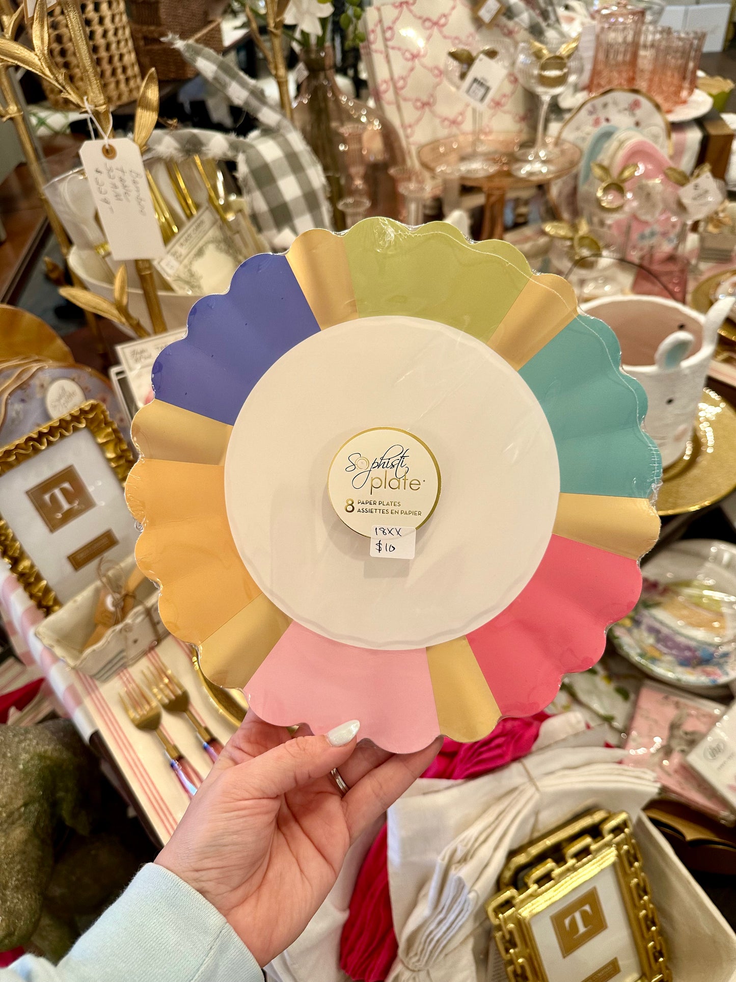 Colorful Scalloped Sophistiplate Plates - Large