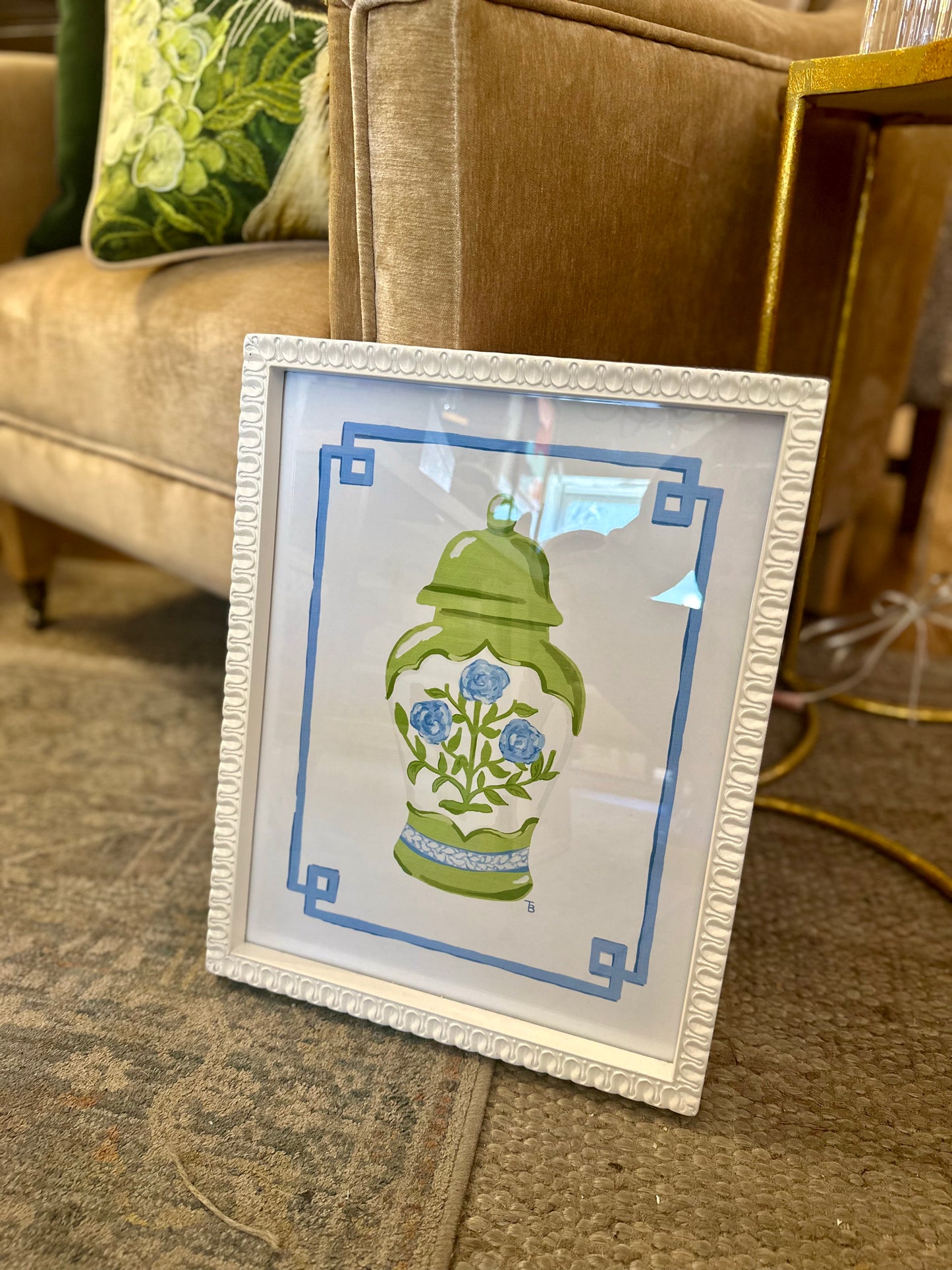 Blue/Green Ginger Jar Print