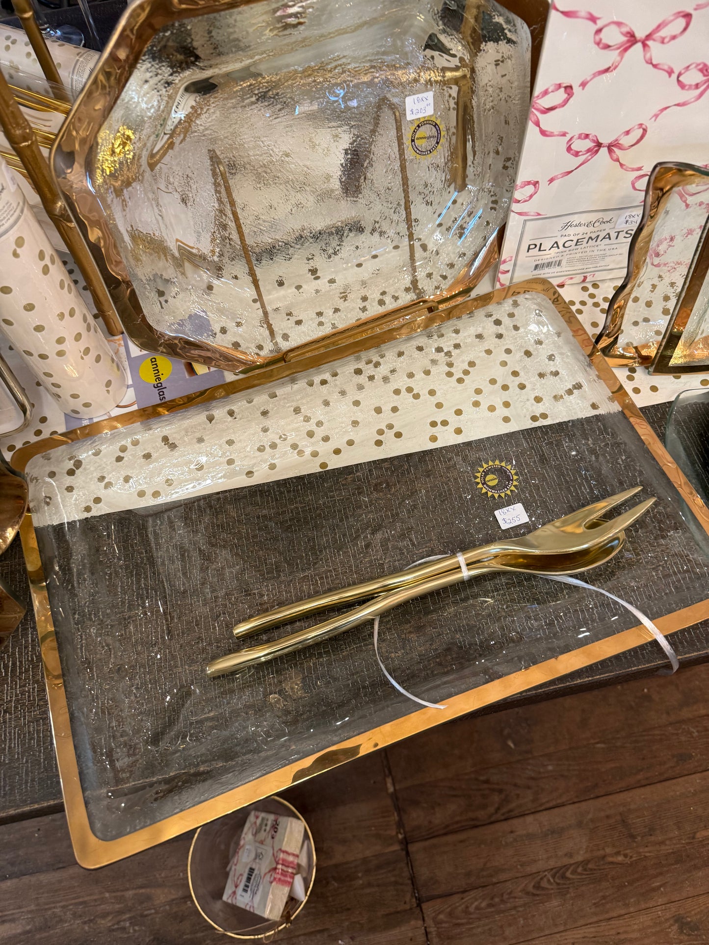 Large AG Tray with Solid Gold Edge