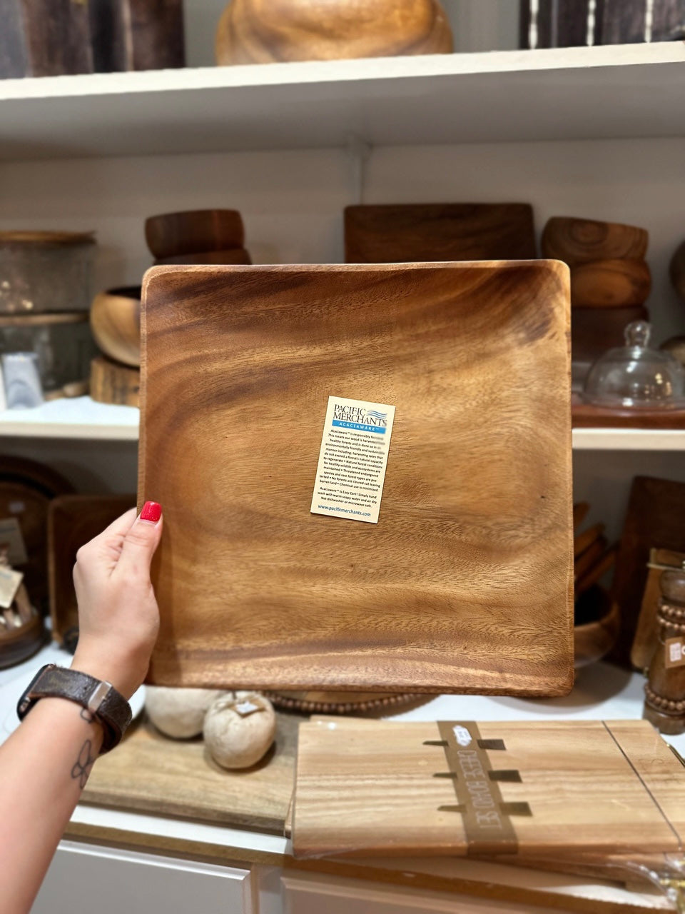 Wooden Chargers/Square Trays