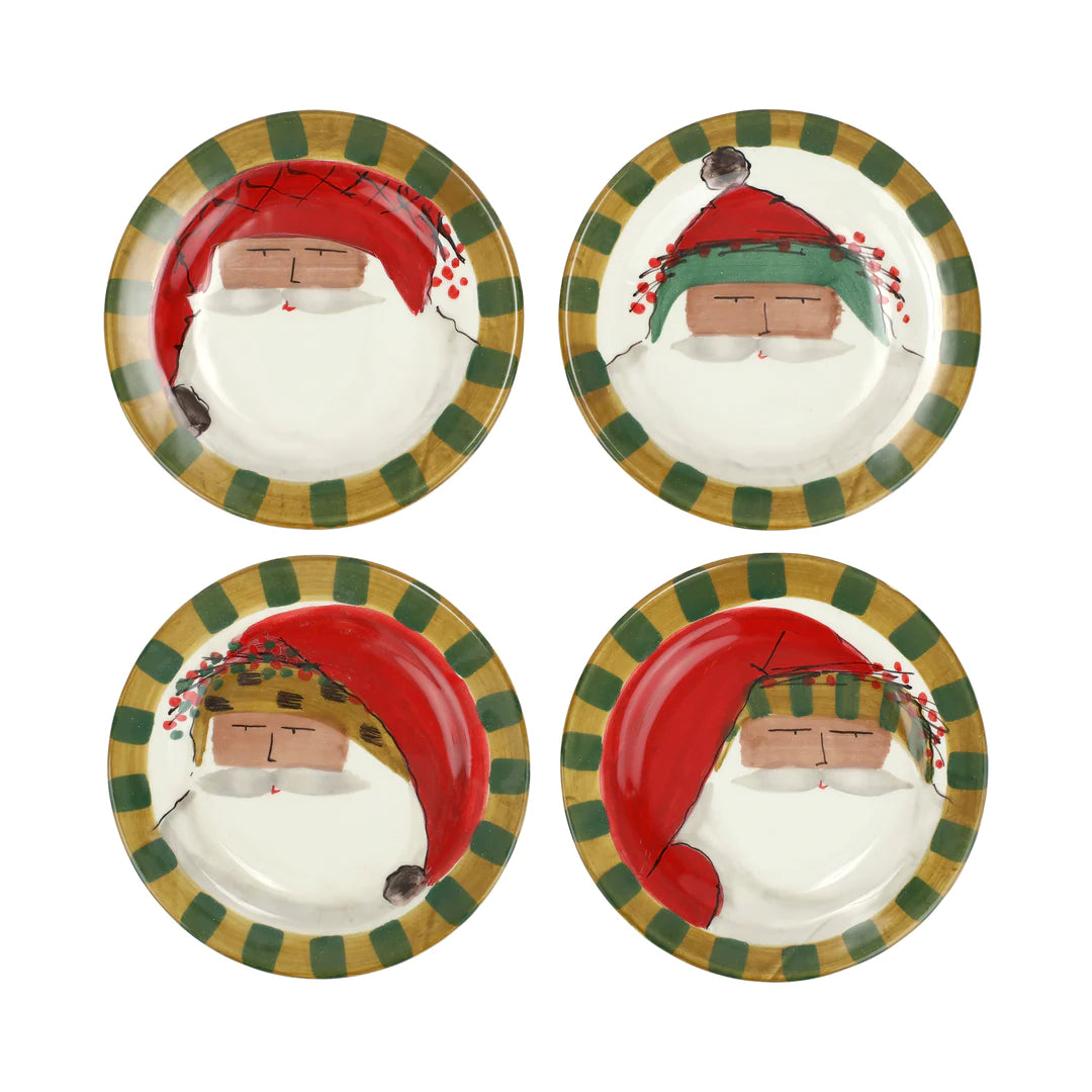 Old Saint Nick Salad Plates