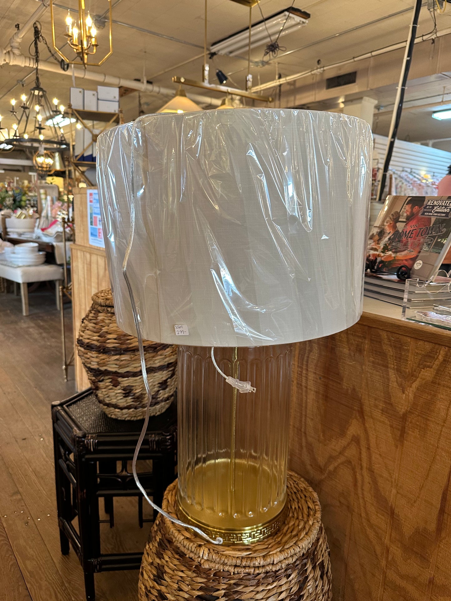 Large Glass Vase Lamps