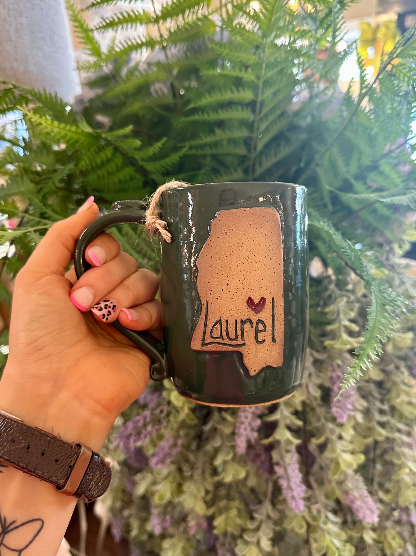Green Laurel Mug