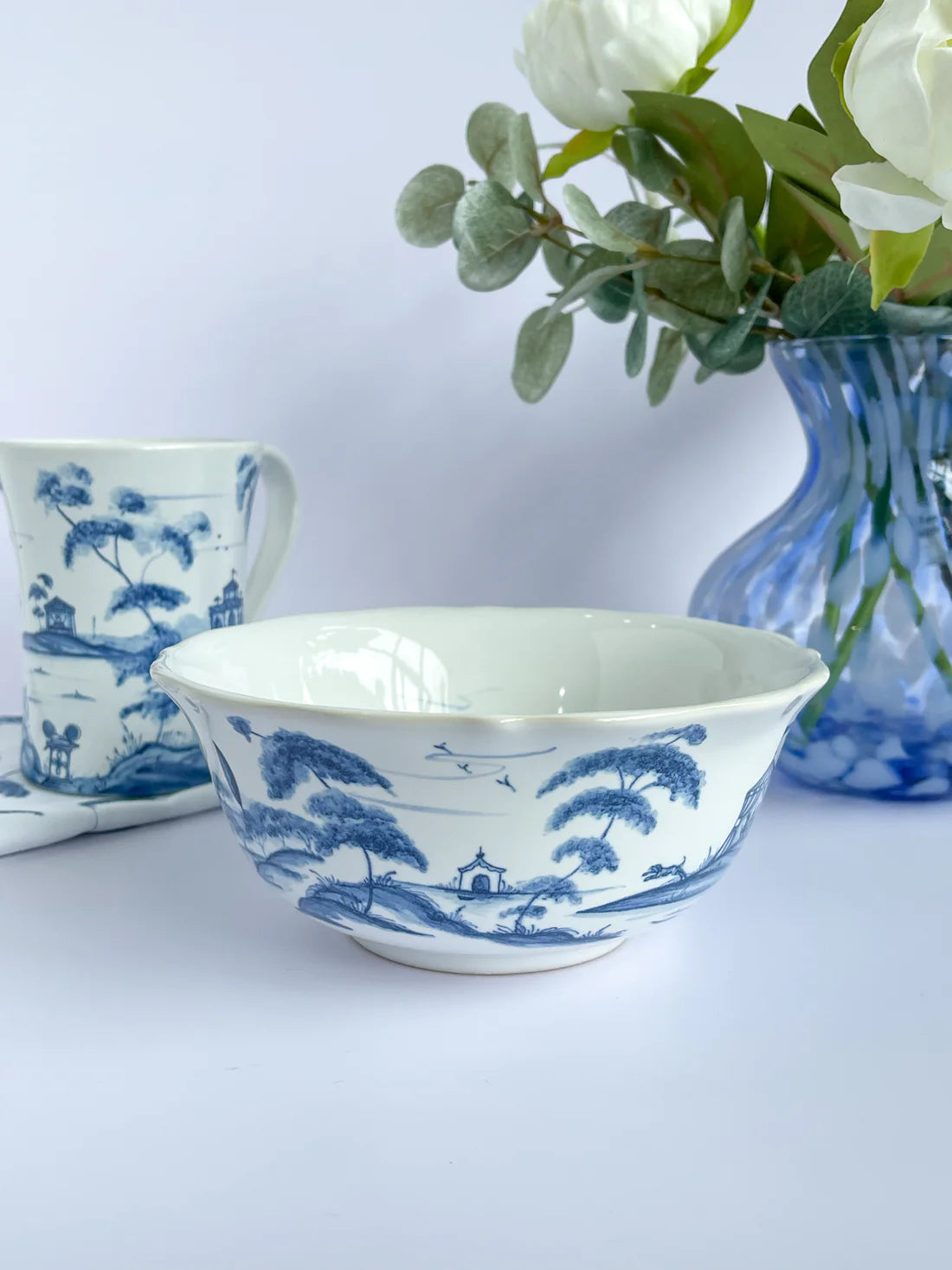 Blue + White Country Estates Cereal Bowl