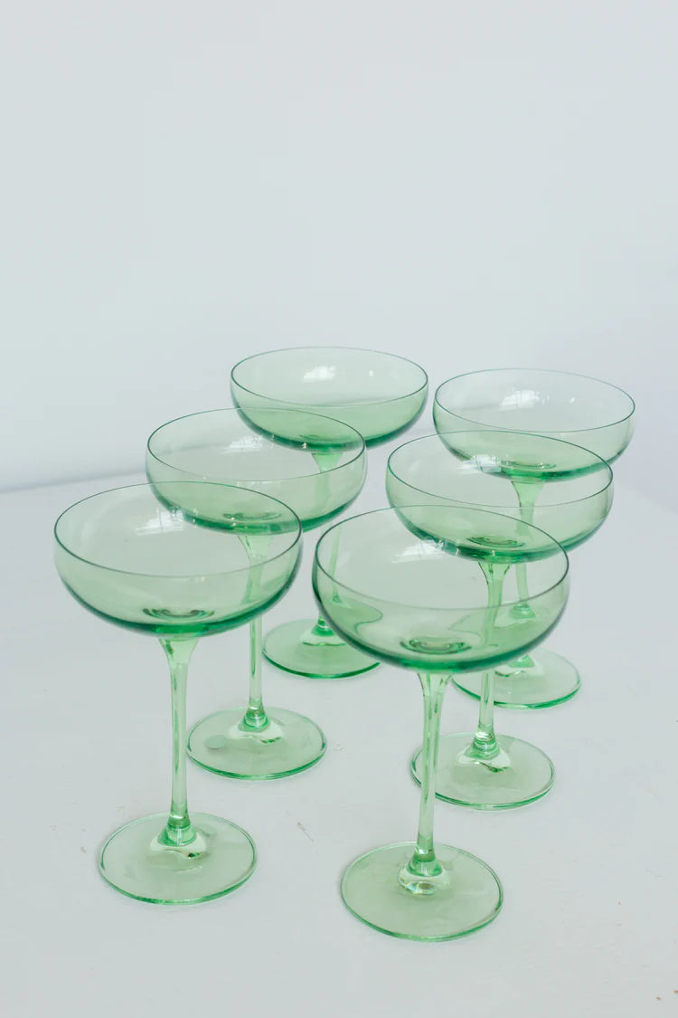 Mint Green - Estelle Coupe Glasses