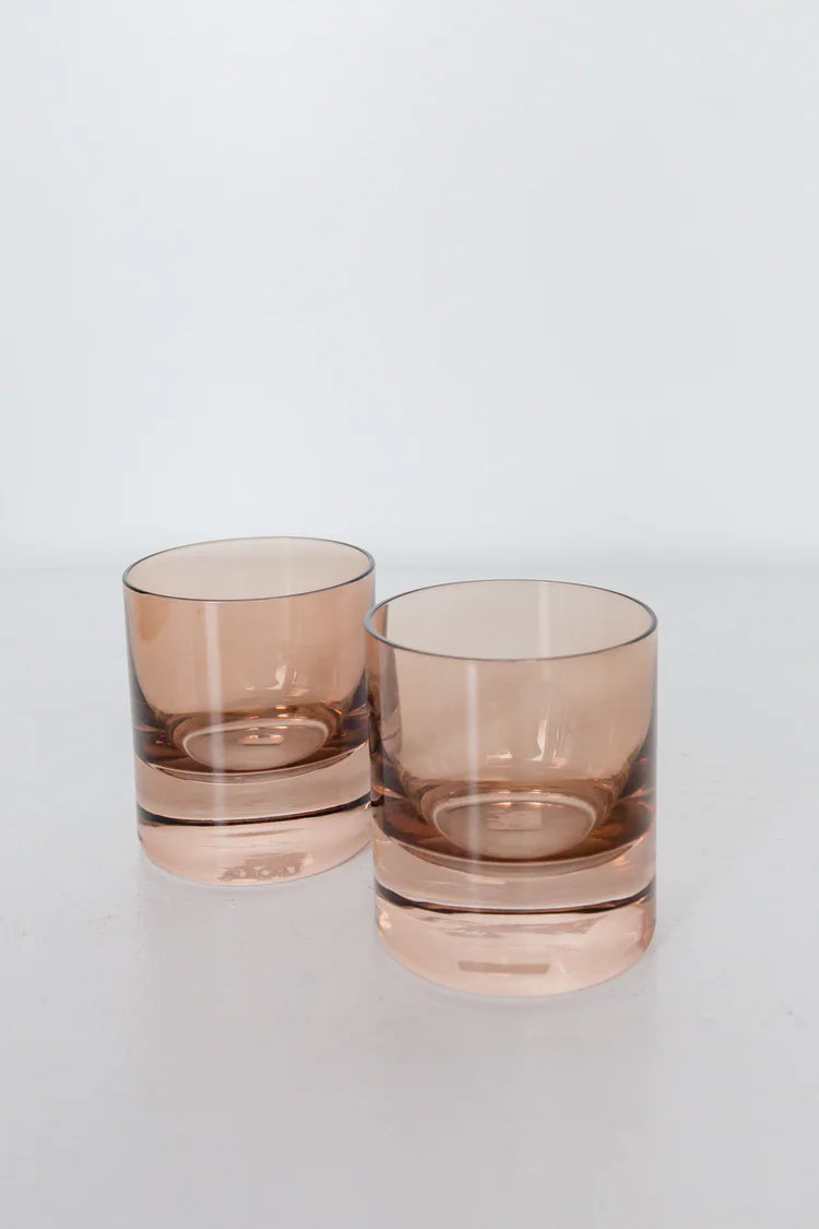 Amber Smoke - Estelle Rock Glass