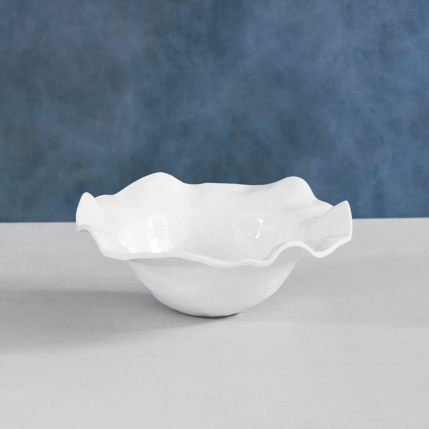 Large White Melamine Salad Bowl