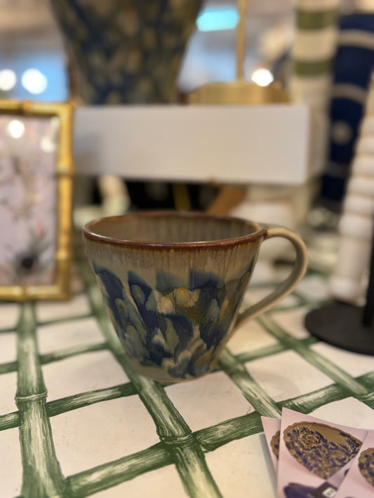 Green Pottery Mug