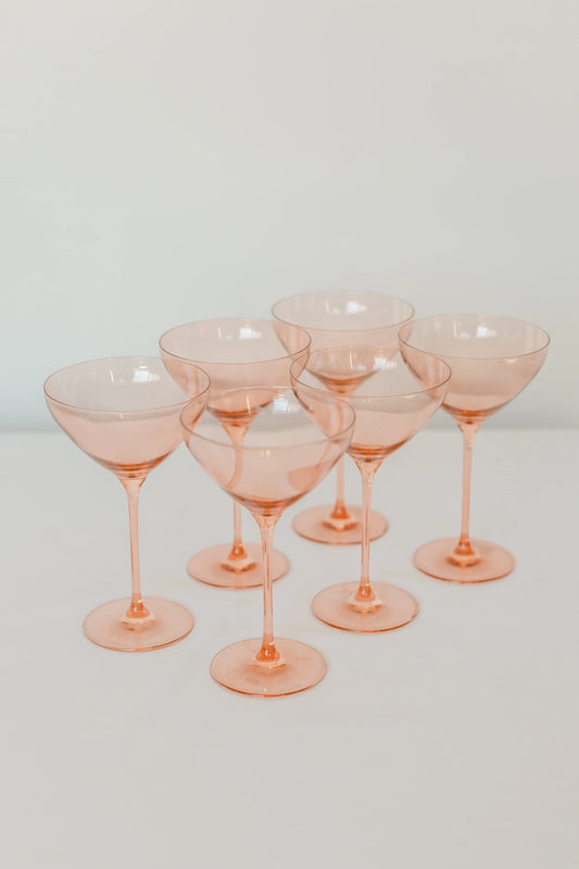 Estelle Martini Glasses - BLUSH