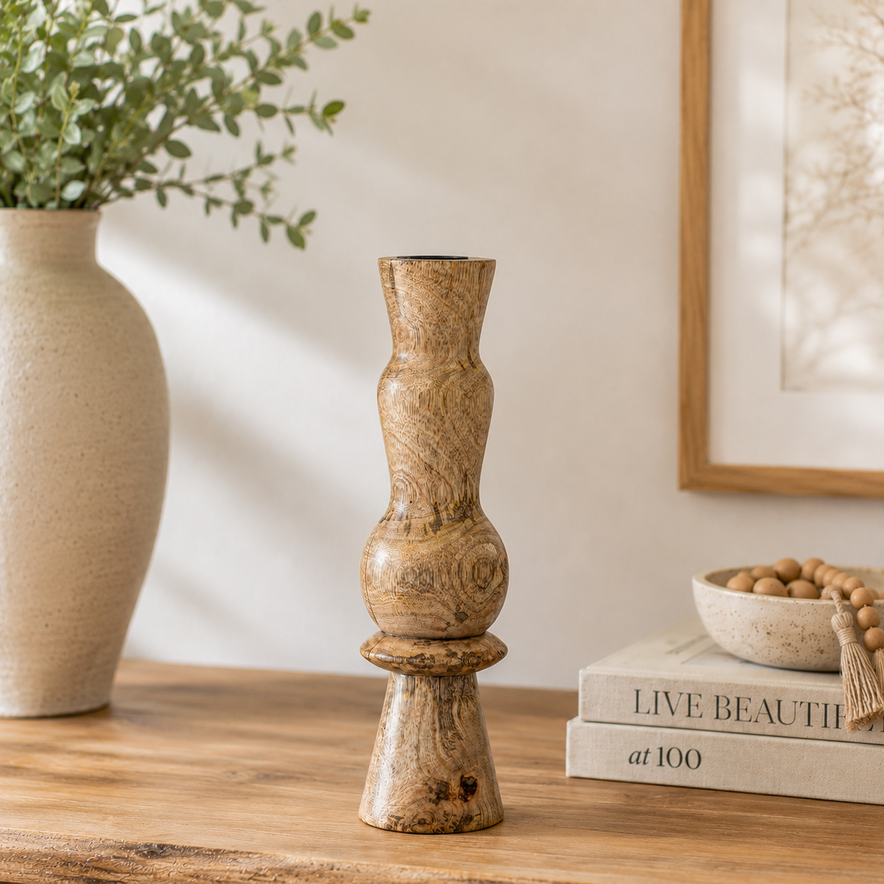 Wooden Candlesticks