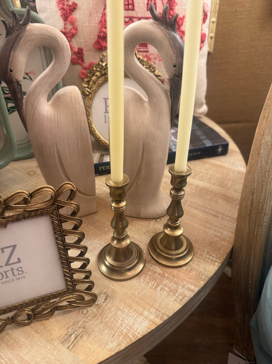 Small Brass Candlesticks