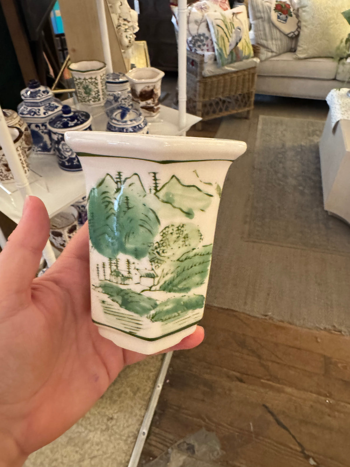 Green/White Candle