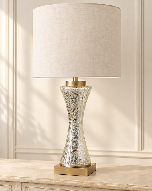 Mercury Glass Twist Lamp