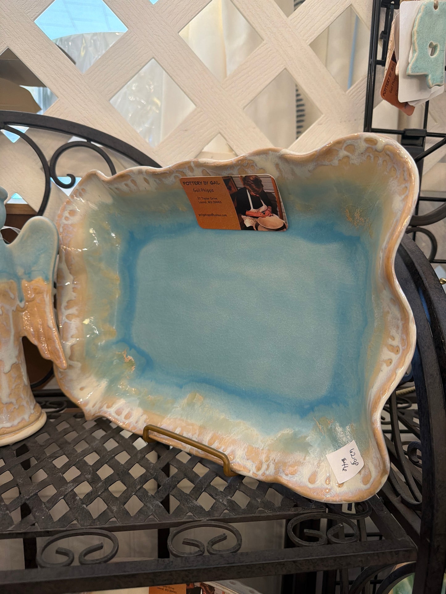 Rect. Tray/Bowl Light blue