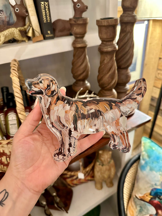 Acrylic Golden Retriever Cutout