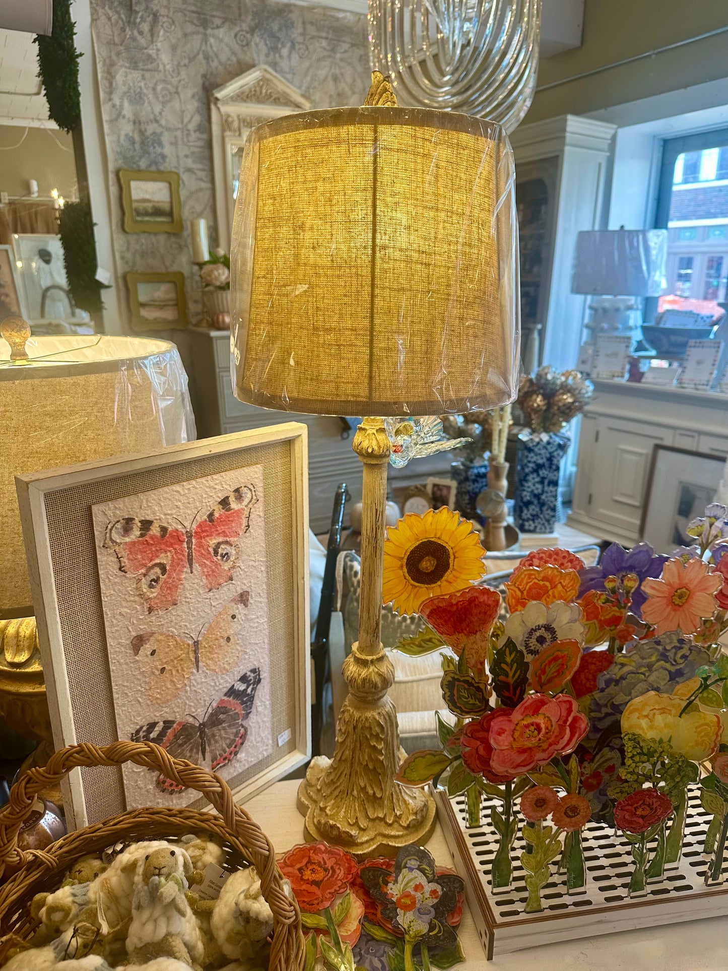 Antiqued Metal Lamps