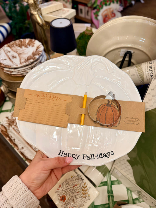 Happy Fallidays Plate