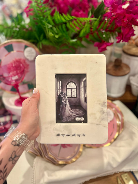 "All My Life" Marble Frame