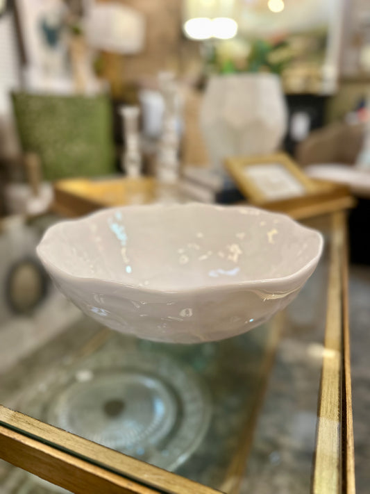 White Ceramic Salad Bowl