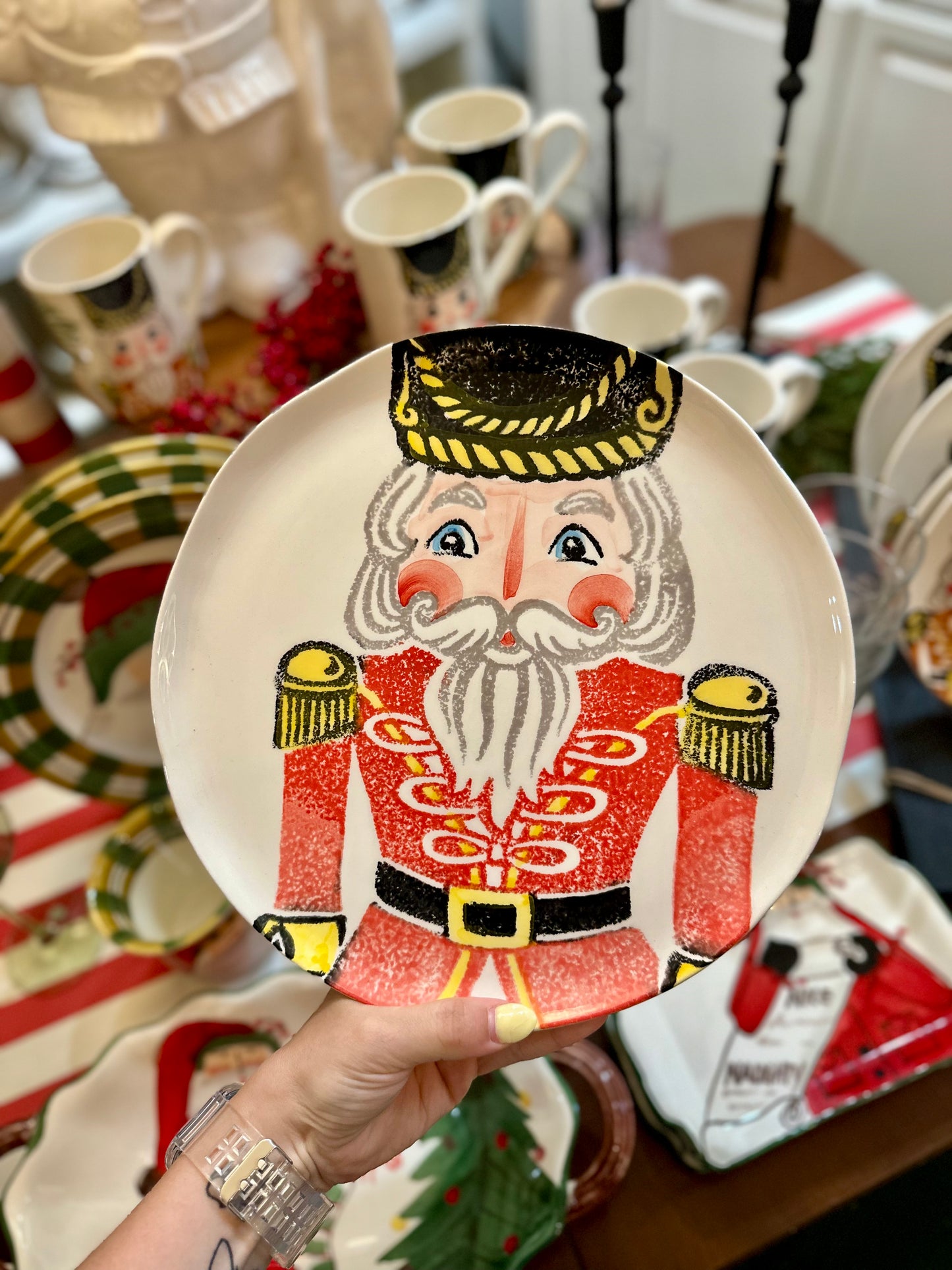Vietri Nutcracker Dinner Plate