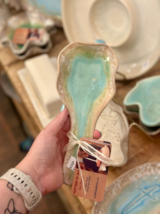 Pottery Spoon Rest Dish