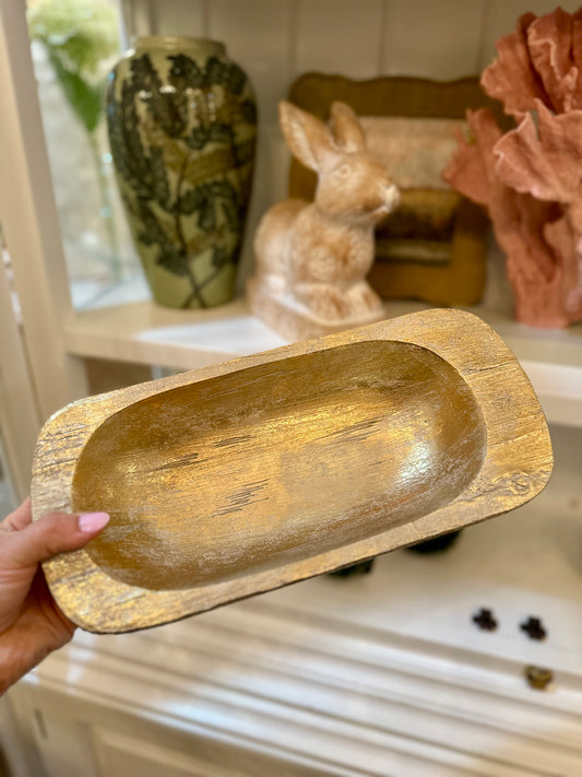 Small Gold Dough Bowl