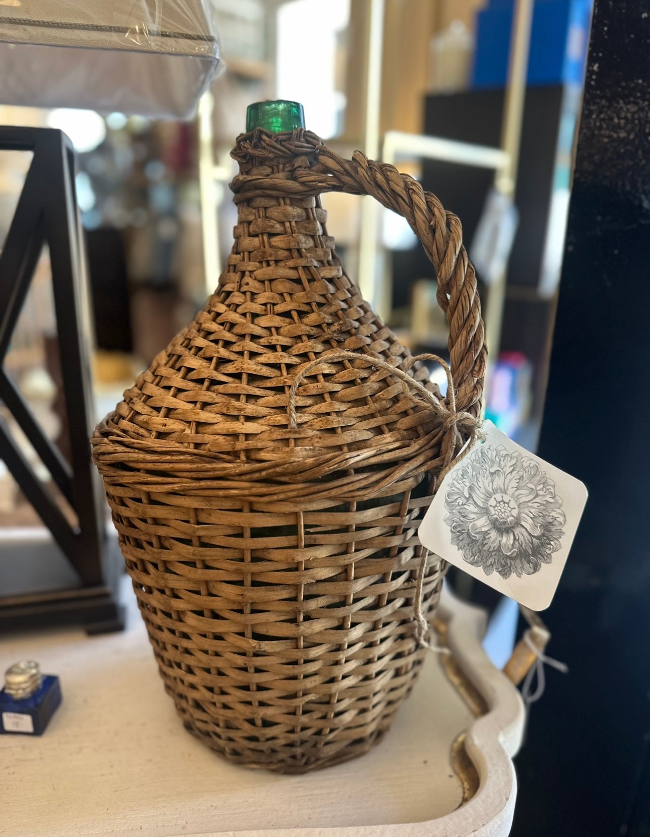 Vintage Wine Basket