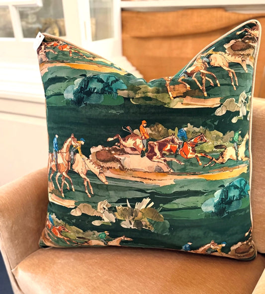 Horse/Jockey Pillow