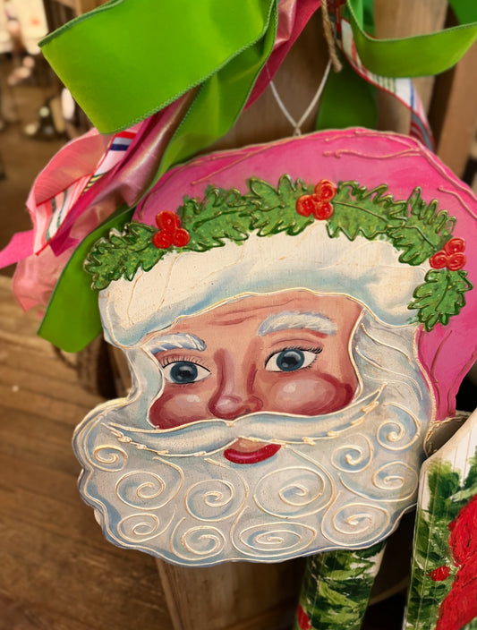 J-Julep Pink Santa Hat Door Hanger