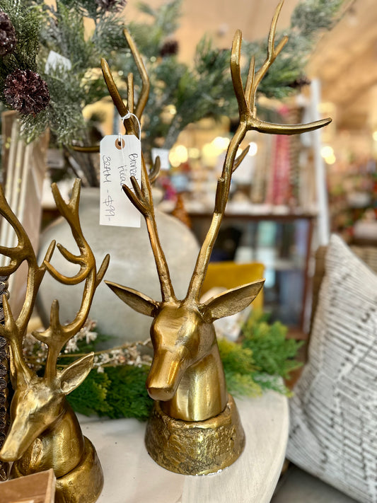 Large Brass Deer