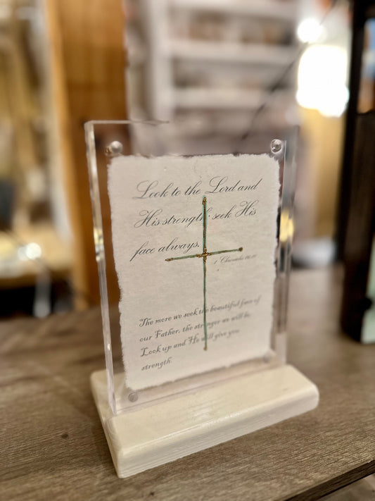 Acrylic "Look at Lord" Stand