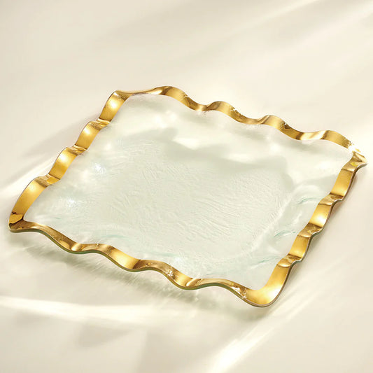 Scalloped Square Tray