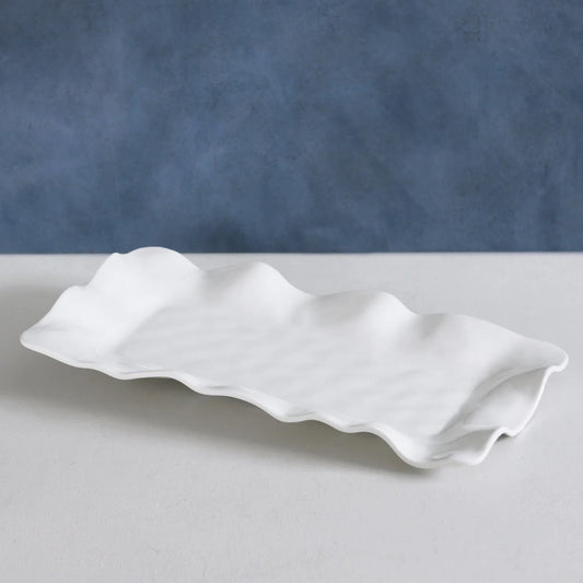 Ruffle Melamine Rectangle Tray