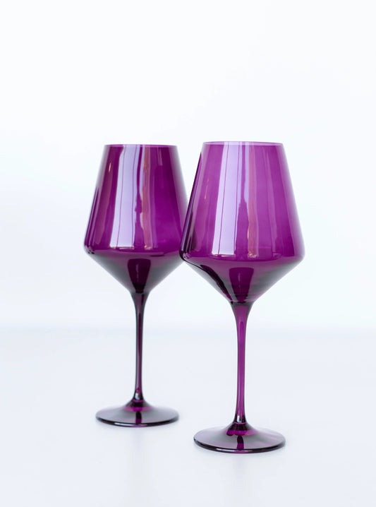 Estelle Stemmed Wine: Amethyst