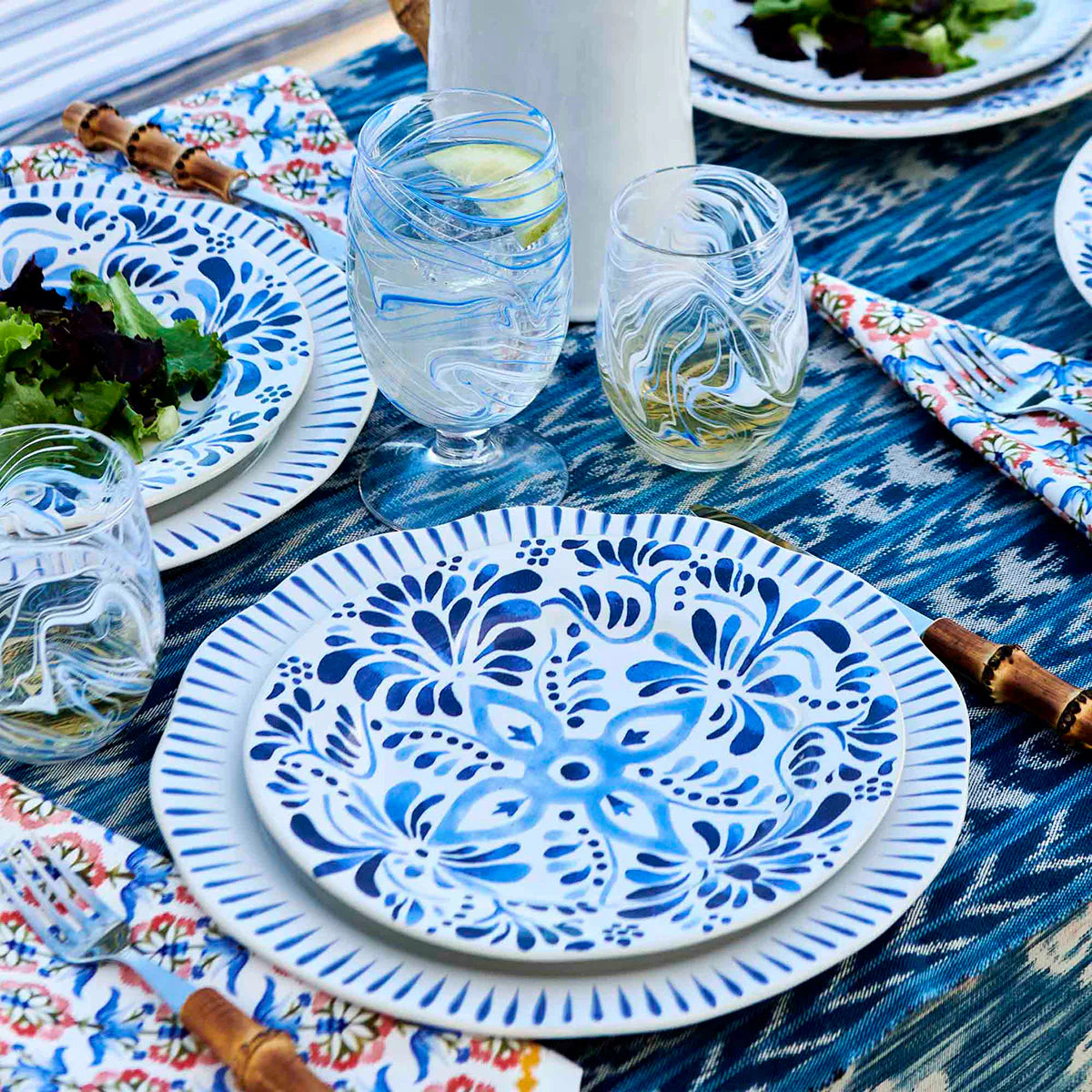 Iberian Blue Salad Plate