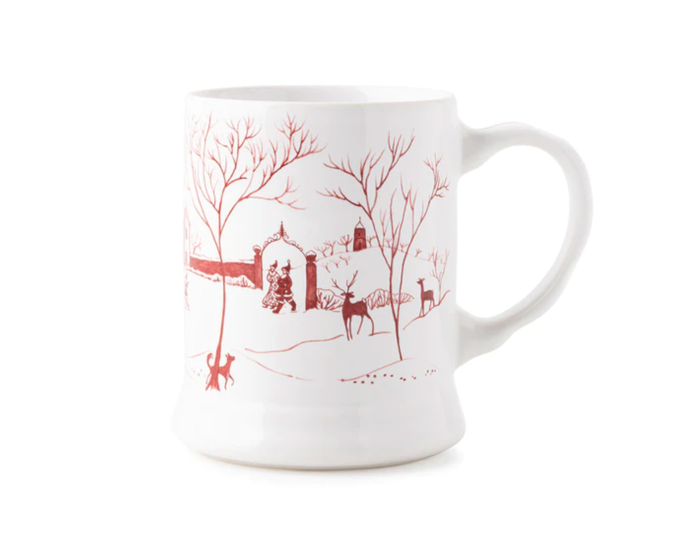 Red + White Christmas Mugs