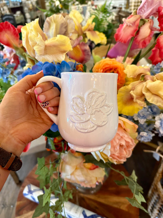White Magnolia Mug