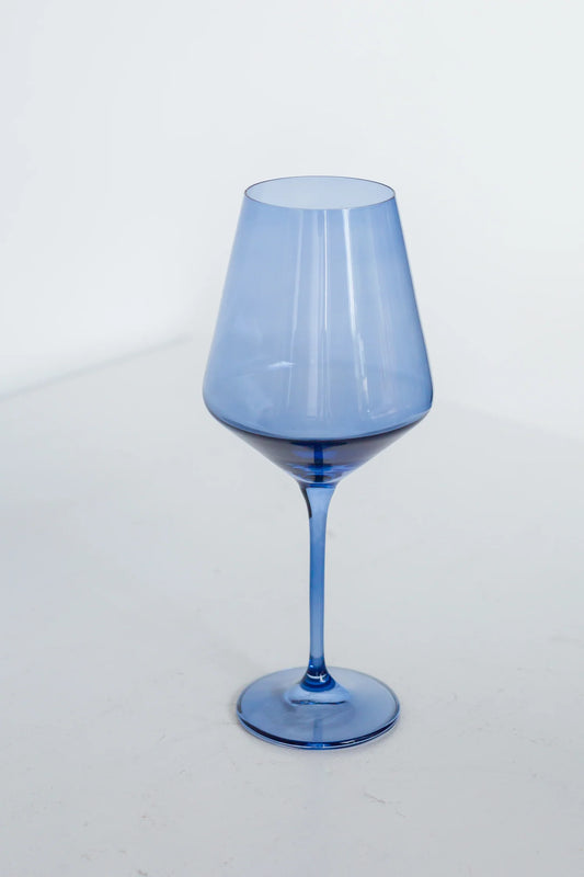 Estelle Stemmed Wine - Cobalt Blue