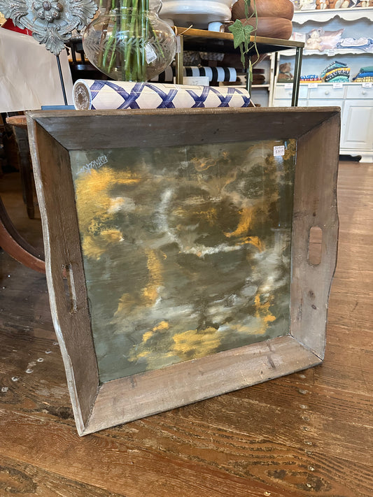 Gold Tan Resin Bottom Tray