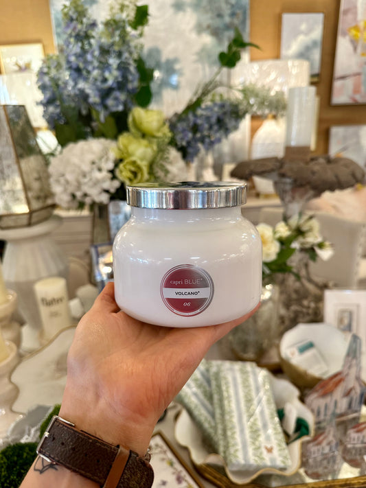 White Volcano Candle