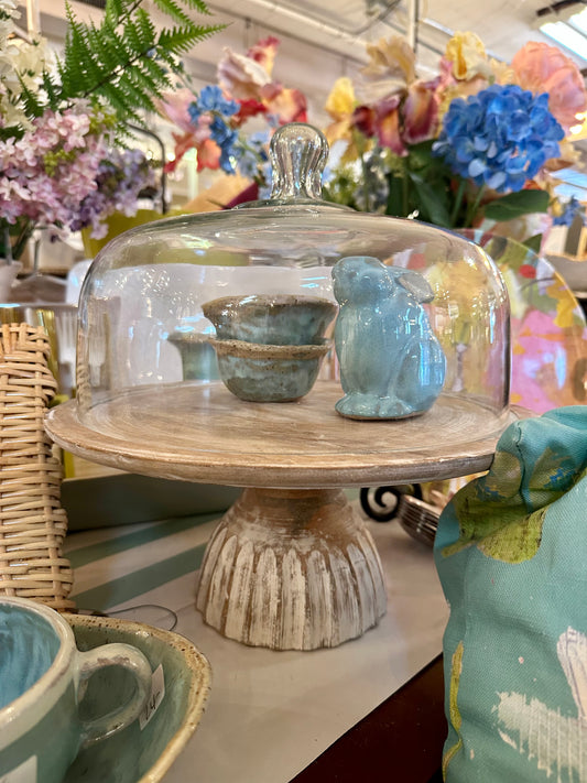 Wooden Cake Stand + Dome