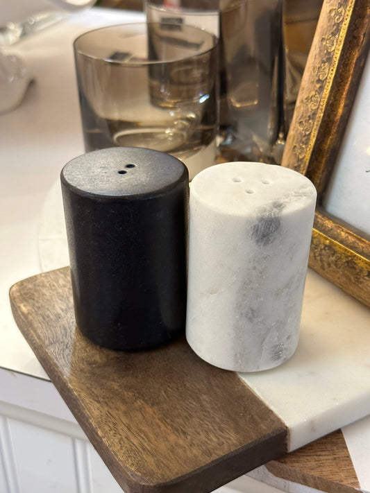 Marble Salt + Pepper Set