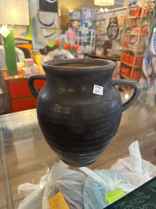 Green Vase w/ Handle